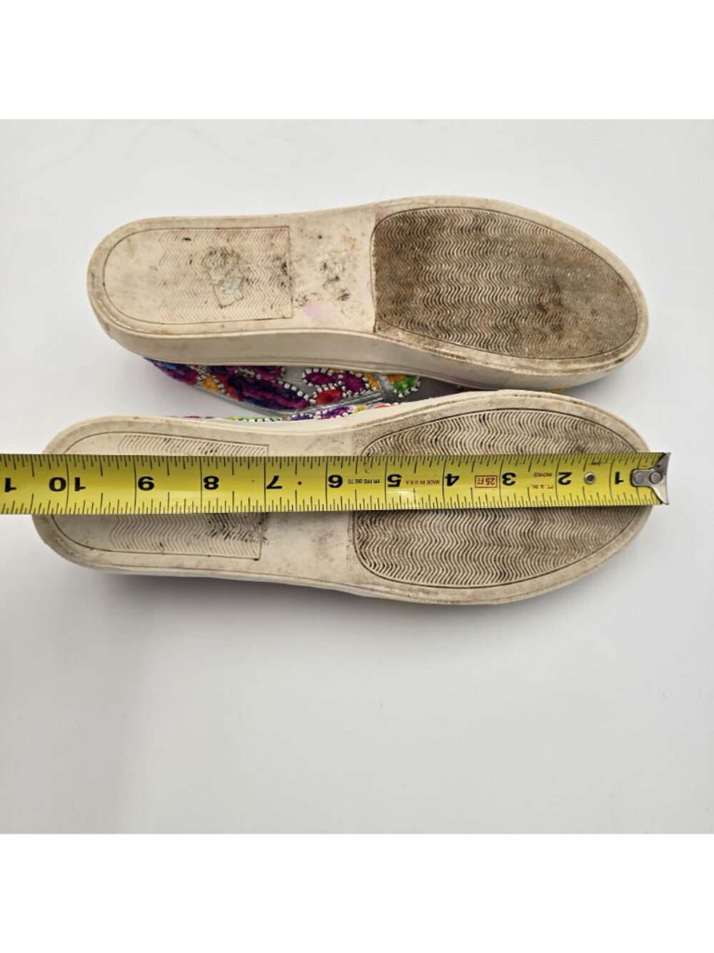 Wanted Womens Colorful Slip-On Sneakers Size 9.5 Multicolor Textile Pre-Owned - Picture 7 of 7